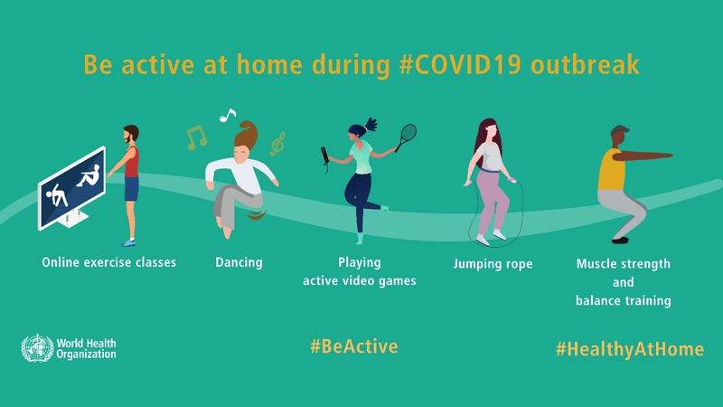 Looking for some inspiration on how to stay active at home during #COVID19 outbreak?

Check this out 👇 #FitnessDay