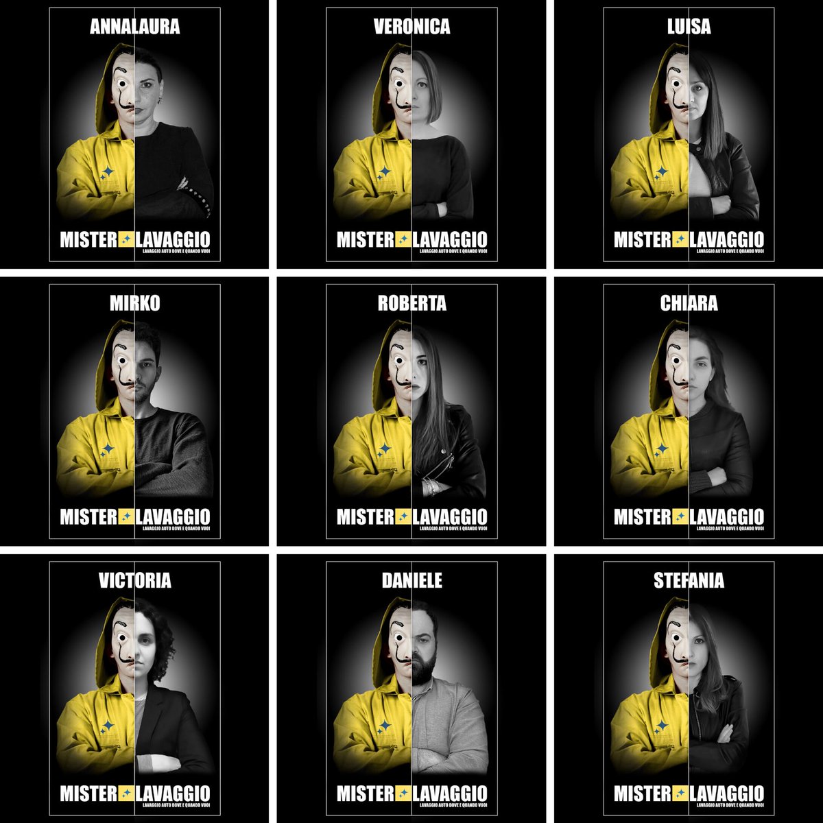 Conoscete i Washers della nostra banda? Adesso è arrivato il momento di vedere chi c’è dietro: vi presentiamo il team #MisterLavaggio.💥

#carwash #lavaggioauto #lcdp #lcdp4 #LaCasaDePapel #LaCasaDiCarta #LaCasaDiCarta4 <a href="/NetflixIT/">Netflix Italia</a> <a href="/lacasadepapel/">La casa de papel - BERLÍN</a>