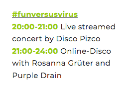 VersusVirusCH's tweet photo. Today is the day! Already more than 4'000 people on our #VersusVirus slack channel, this is really exciting! Check the program on our website (https://t.co/0ze8EbCpdA) or in the attached images. We will stream all the sessions live on our youtube channel: https://t.co/GwhEIUPeZH? https://t.co/feg5hZAMcW