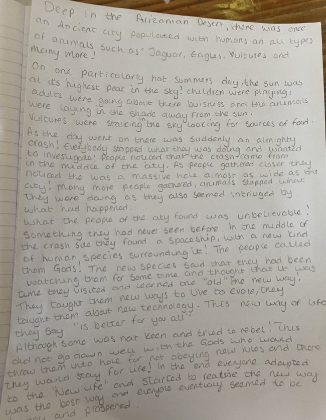 St John's Abram on Twitter "Some great longer writing pieces submitted