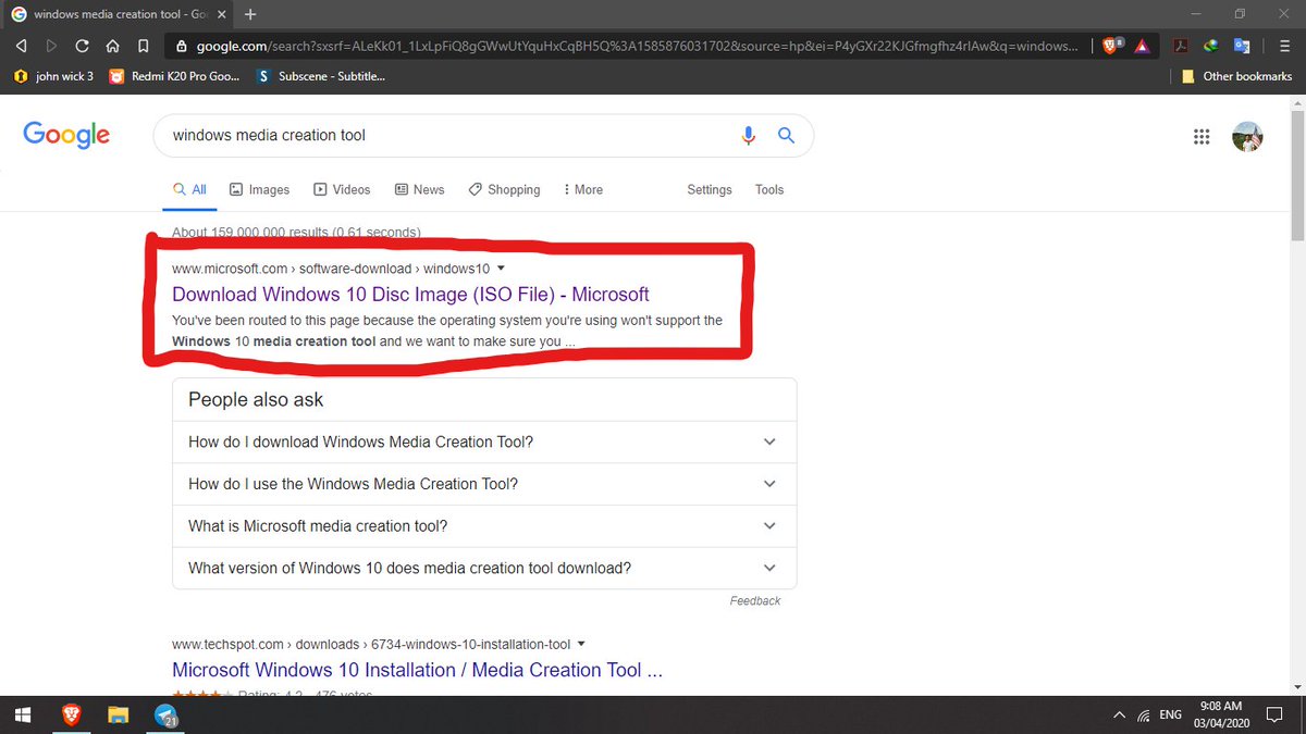 STEP 11. Search "windows media creation tool"2. Tekan "Download tool now"Atau guna link ni https://bit.ly/2R6C1Re 