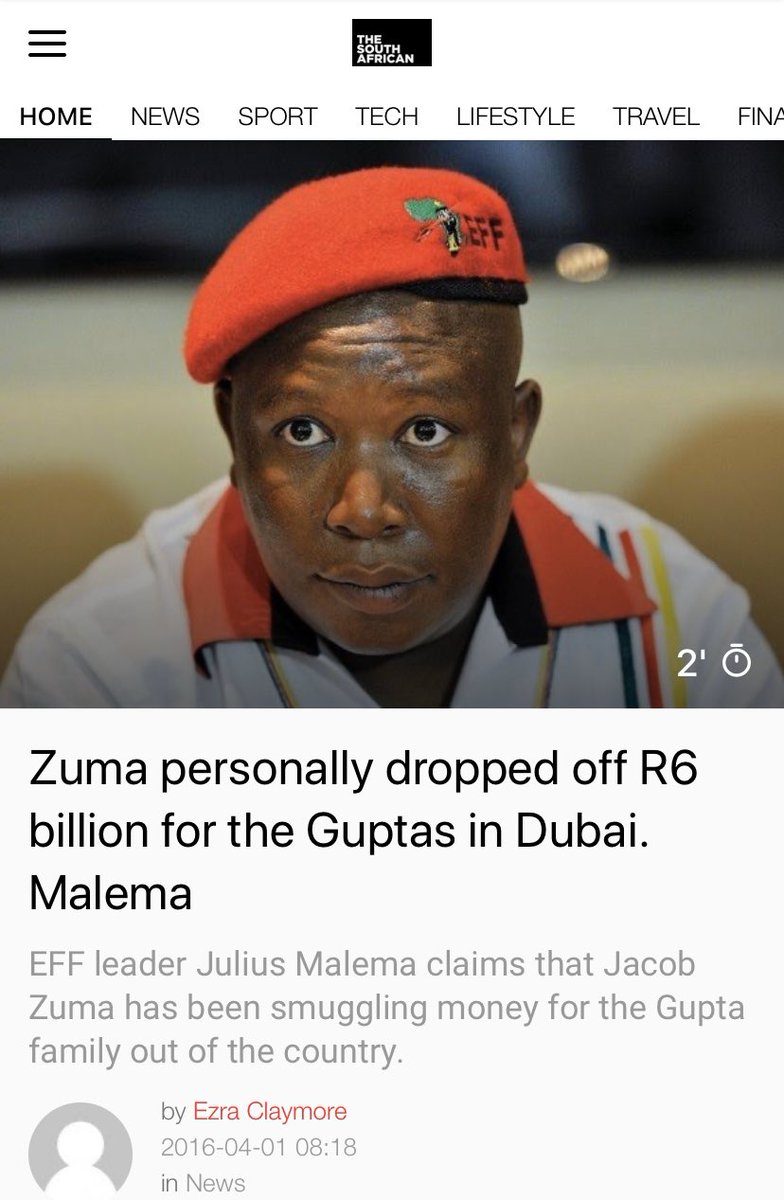 Remember when Julius Malema said ubaba Jacob Zuma dropped off billions for the Guptas in Dubai and went on to say “Listen to us South Africa we will prove it with time”, that was in 2016 and it is now 2020, I guess they still need more time 