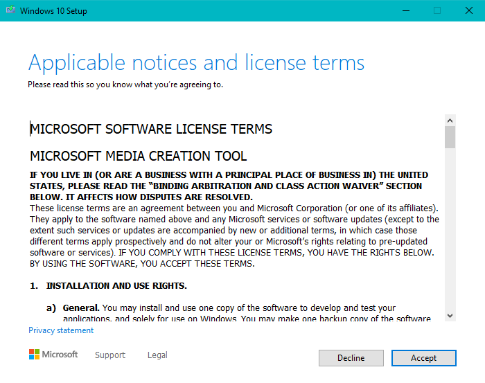 STEP 31. Klik "Accept"2. Pilih "Create installation media"3. Tick "Recommended for this PC" dan klik "Next"4. Pilih "USB flash drive" dan klik "Next"