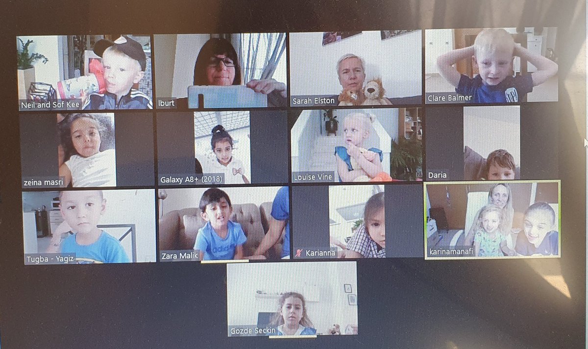 DBS_FS1's tweet photo. @DBS_FS1 #BeginsAtDBS #LionClass🦁 #distancelearning #Zoom
Our favourite time of the week...Zoom meeting video chat with all my little 🦁's...so proud of you all working so hard at home...and miss you all so much ❤ x ❤ x https://t.co/Ro3EnCC9OY