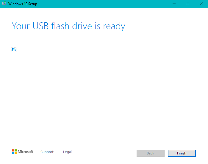 5. Pilih pendrive yg korang cucuk tadi dan klik "Next"6. Tunggu program tu download...7. Bila semua dah siap, klik "Finish"TADAAA! Sekarang korang dah ada Windows 10 dlm pendrive 
