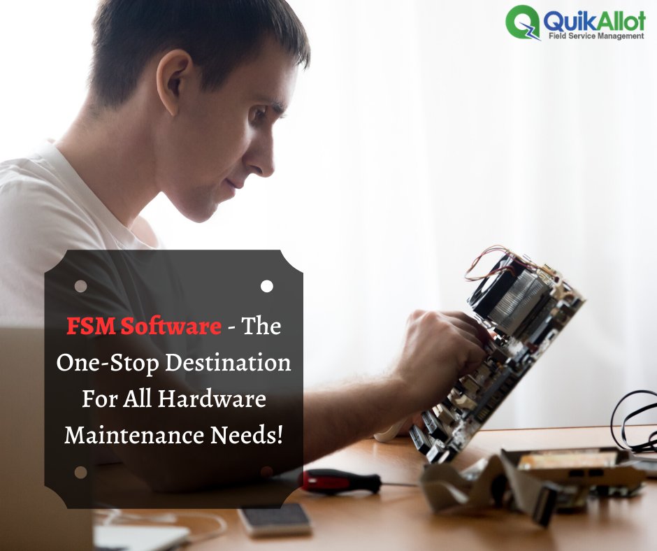 clara_ghosh's tweet image. Enjoy a robust, seamless and hassle-free workflow by implementing the best software for your #HardwareAndNetworkingServices with #QuikAllot! 

Call us today and get an opportunity for a free demo! bit.ly/33C4kMr

#FSMSotware