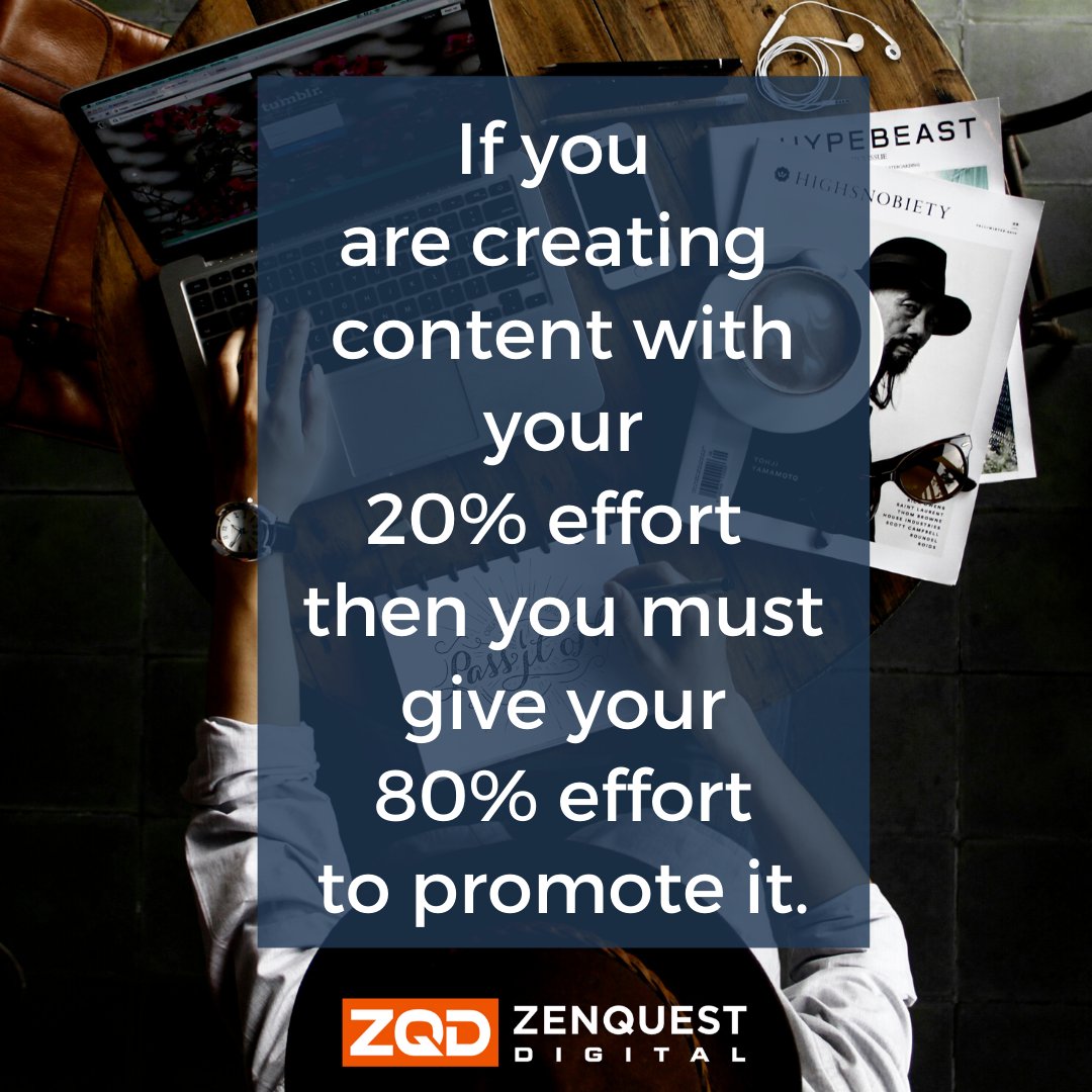 zenquestdigital's tweet photo. Always Follow The 80/20 Rule...  

#zenquestdigital #digitalmarketing #leads #sales #contentcreation #contentmarketing https://t.co/IxIRG4Px3O