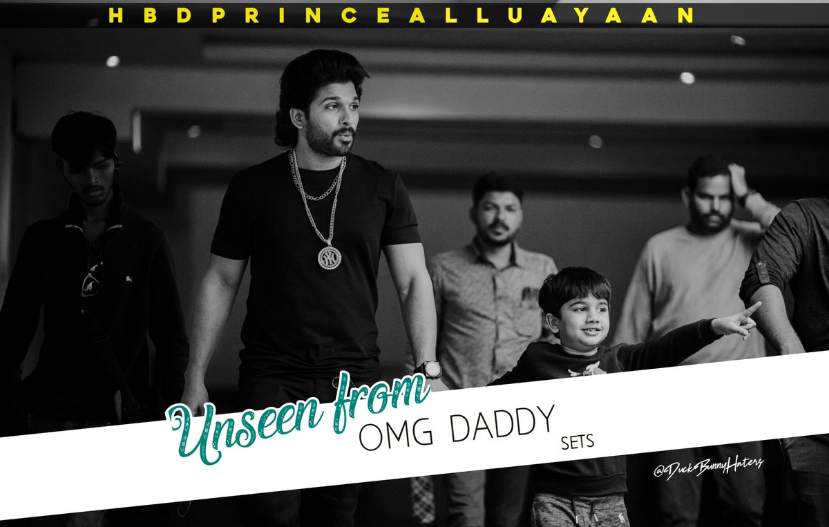 This Pic From #OMGDaddy Sets 😍👌🏻

#HBDPrinceAlluAyaan