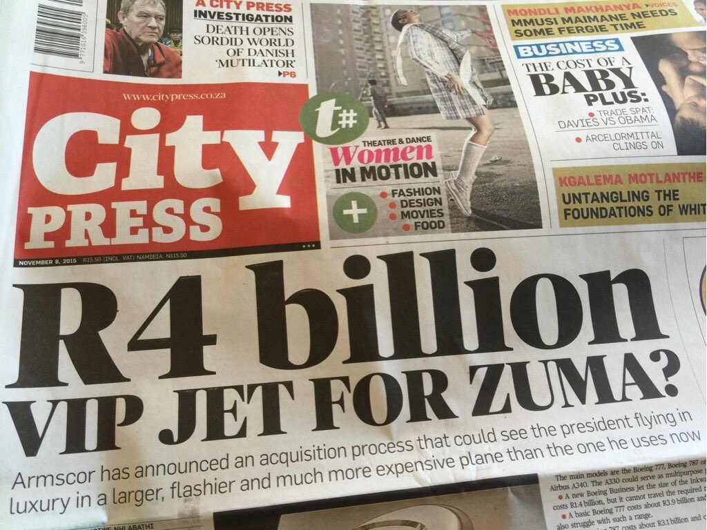 Remember when the media told us that Zuma will get a new R4 billion jet and even posted pictures of the jet will look like, even the CEO of Armscor the company said to be procuring the jet didn’t know where the R4 billion came from 