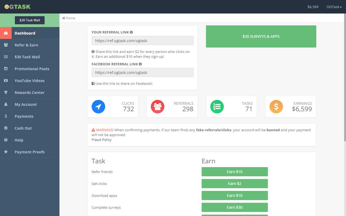 Healthfulllife's tweet photo. https://t.co/CvPIICL48f inviting you to join OGTask, a site that lets you earn money with social media. I just earned $30 and you can too! Sign up today for a $30 bonus!;hashtags=earnmoney #cashappfriday #makemoneyonline #onlinejob https://t.co/AIPewgg0yO
