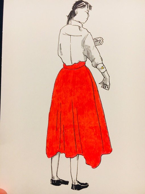 ロングスカートのtwitterイラスト検索結果