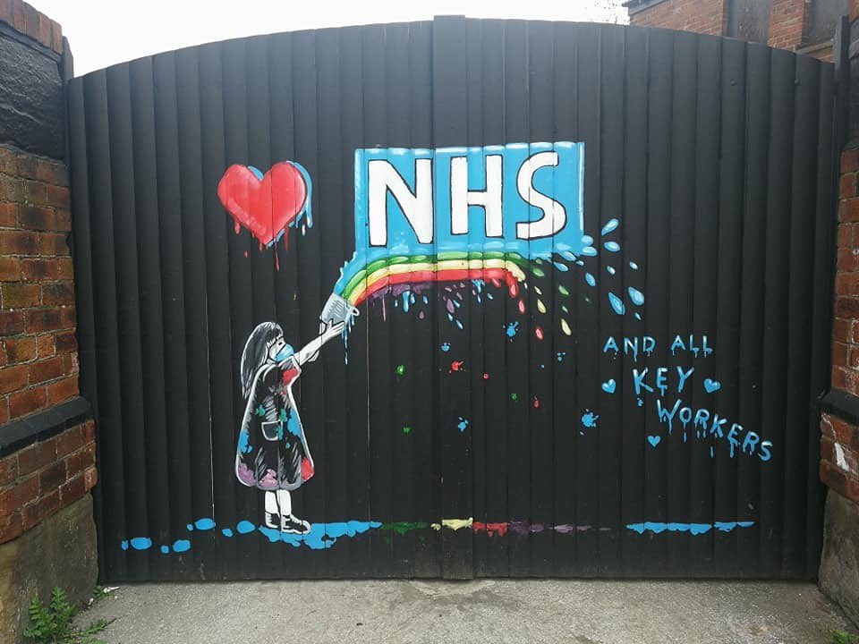 jfranklandx's tweet photo. Amazing artwork by artist herself Rachel List done in Pontefract, West Yorkshire 🌈💗@GMB @itvcalendar @piersmorgan https://t.co/eE1w4OOanz