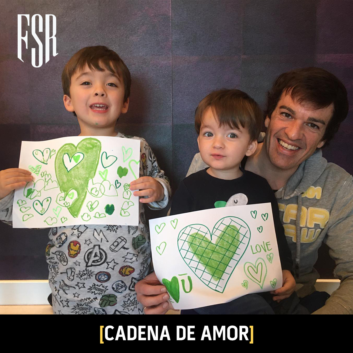 CorreduriaFSR's tweet photo. Hoy, nuestros @FelixSuescun y @patxidoc y sus familias se suman a la #CadenaDeAmor iniciada por @GateOfFootball para recordarnos que, aunque estamos separados, estamos más cerca que nunca❤️

#CadenaDeAmor #GateOfFootball #gate #fsr #fsrsesuma #fsrunidos #seguros #segurosconalma https://t.co/86dzCxAxw6