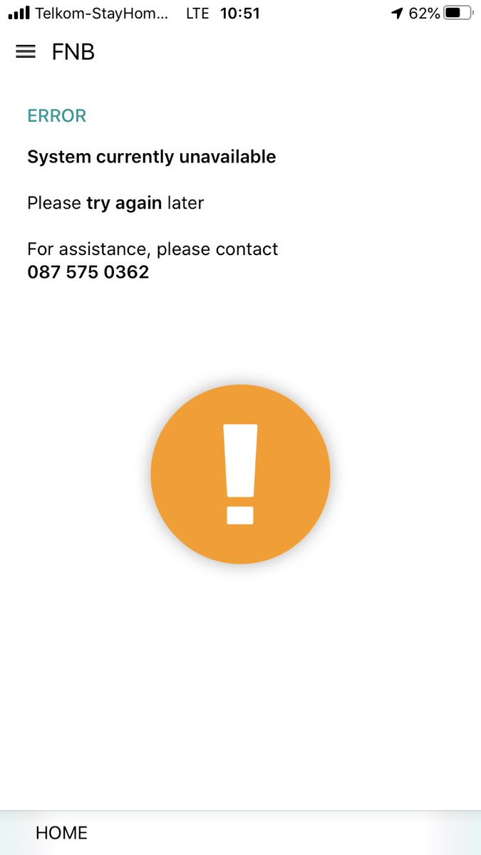  @FNBSA the app works perfectly fine under “my investments” section, though, that’s not at times where investment is at its high peak and one wants to sell. Why? Really why? The section becomes unavailable and tells you to try later. That’s how I lose money if I trade via FNB APP.