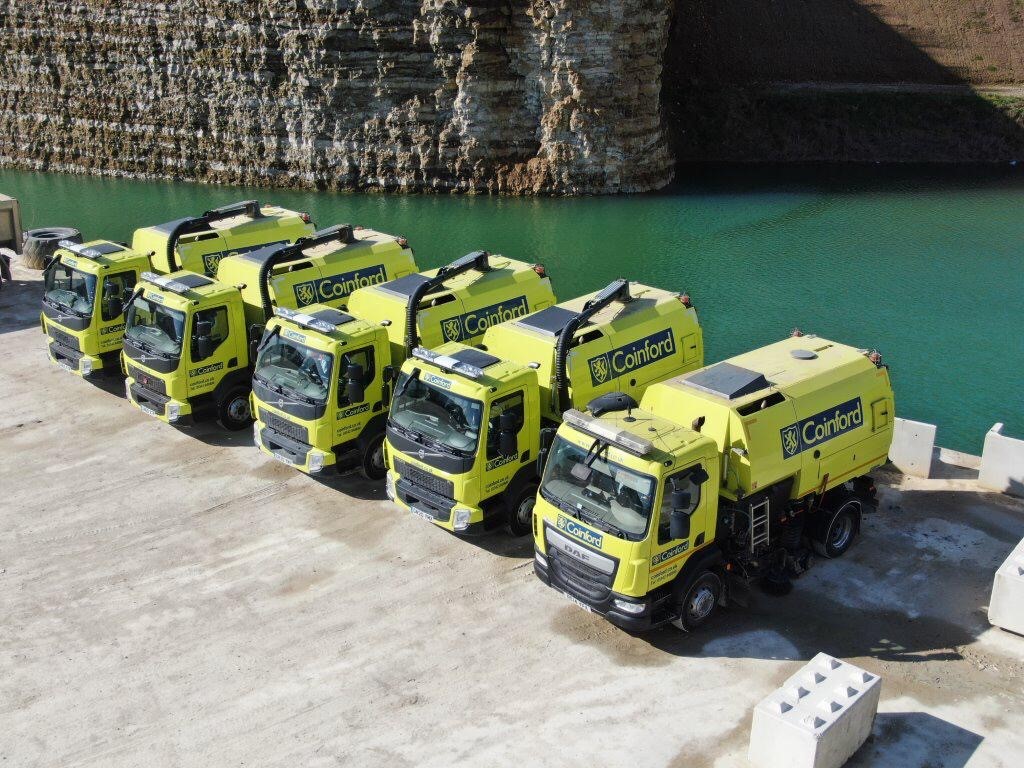 Our fleet of road sweepers are ready and waiting to return to work!