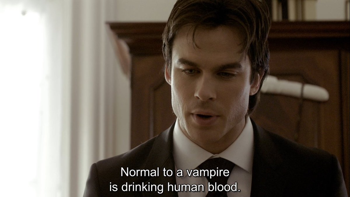 And Stefan tried to help Vicki so she would not drink human blood. No, seriously, he is a dumbass. He was so afraid of his nature that he just... turned that off after he became the reaper. He's a junkie. It's never going away.
