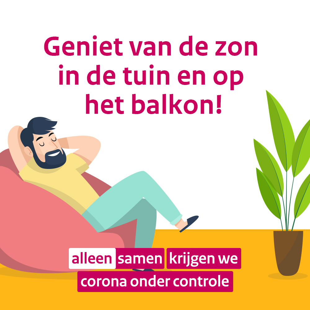 GemeenteVhn's tweet photo. Het wordt dit weekend prachtig lenteweer. Let, op afstand, een beetje op elkaar en geniet van de zon in de tuin en op het balkon! #AlleenSamen krijgen we corona onder controle https://t.co/qqlUZQTXT3