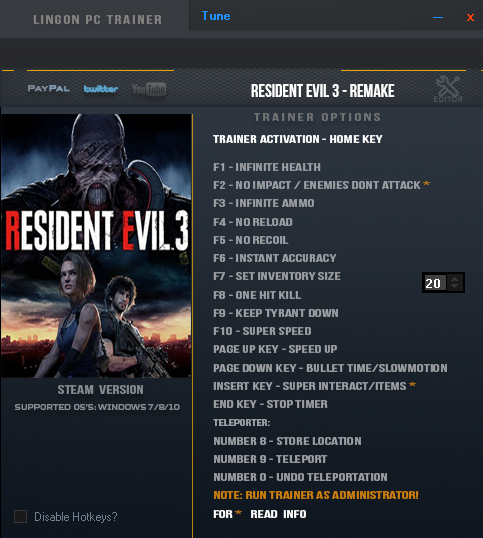 resident evil 7 trainer resident evil 7 trainer