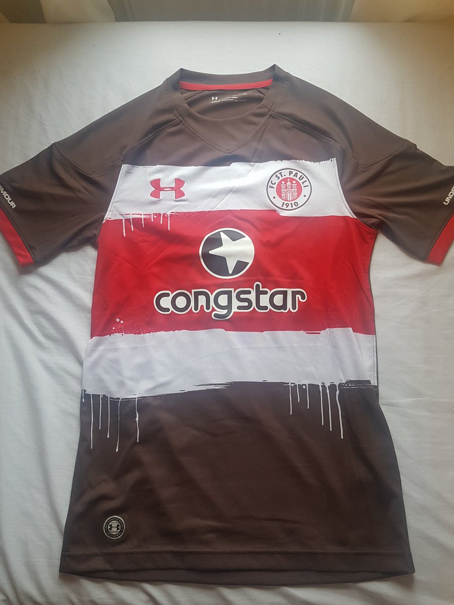 Day 11:St Pauli home, 2017/18.It's brown, so can't give it any more than a 6/10. @Homeshirts1