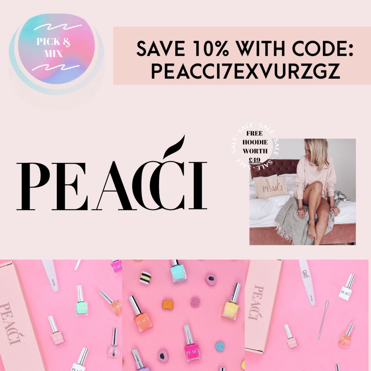 LoveBeautGatley's tweet photo. Whose nails are looking sad? Peacci Nail Polish has that gel like shine you're craving, and cures in natural light π
πΌ save 10% on all purchases with code PEACCI7EXVURZGZ and pick & mix to get some beaut freebies at https://t.co/CEsg1MhyHG #peacci #brandrep #peaccibrandrep https://t.co/76sDhUElG9