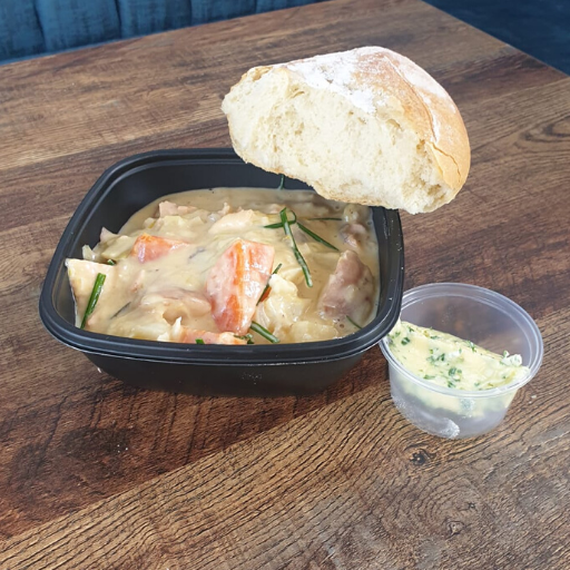 CabooseBlyth's tweet photo. Introducing our NEW Seafood Chowder dish with homemade bread and herb butter! 

Caboose HOME is finally here!😁🍾

Collection and Delivery available 

👇 Click on the link below to find out more! 👇
https://t.co/M6NxAdESer https://t.co/V0zzxlygKD