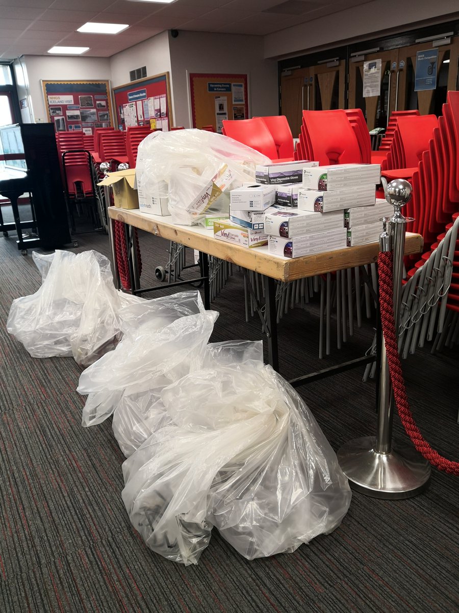 All safety goggles and disposable gloves from NHGS are now with the heroic NHS.  We hope that our donation helps critical workers to stay safe and well.