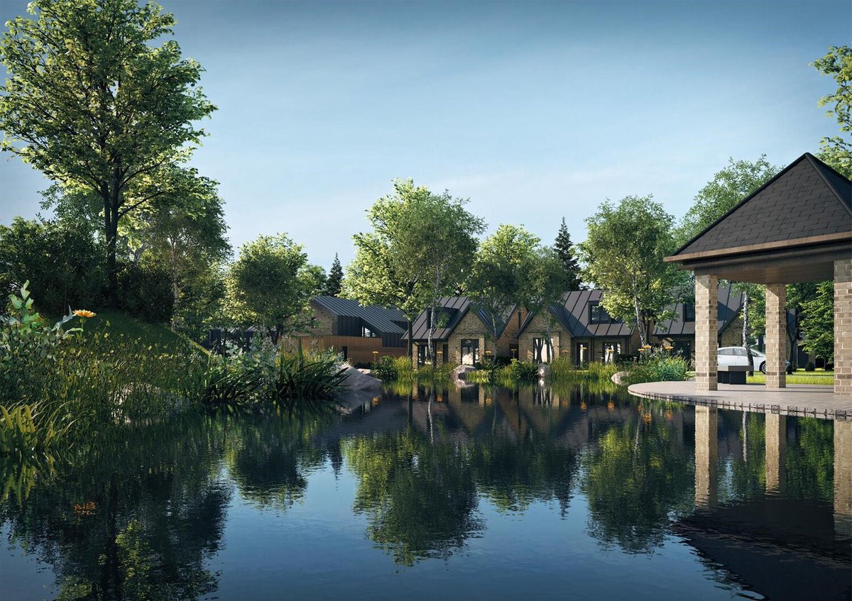⭐️Plans Submitted ⭐️ Altrincham-based developer @altinluxury hopes to build 22 homes, which will be marketed at prices between £400,000 to £600,000, on the 6.6-acre site of a former garden centre on London Road in Allostock designed by Calderpeel. #architecture #Cheshire #luxury