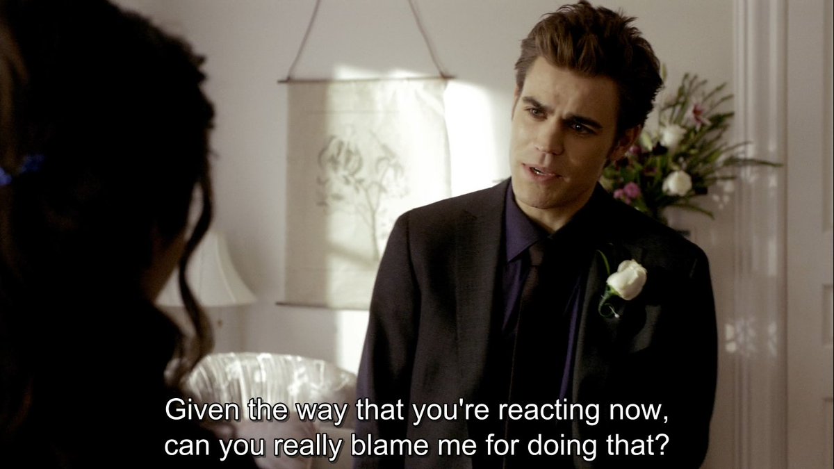 He is a stalker, a liar, a manipulator. Lmaooo. Loving him? Seriously? I know every Damon's issue & he is better than this.