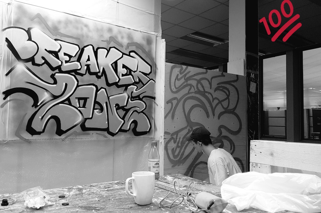 #makerzone #solskol #lokalförmåga #graffiti fixar hörnan där det kan gå vilt till