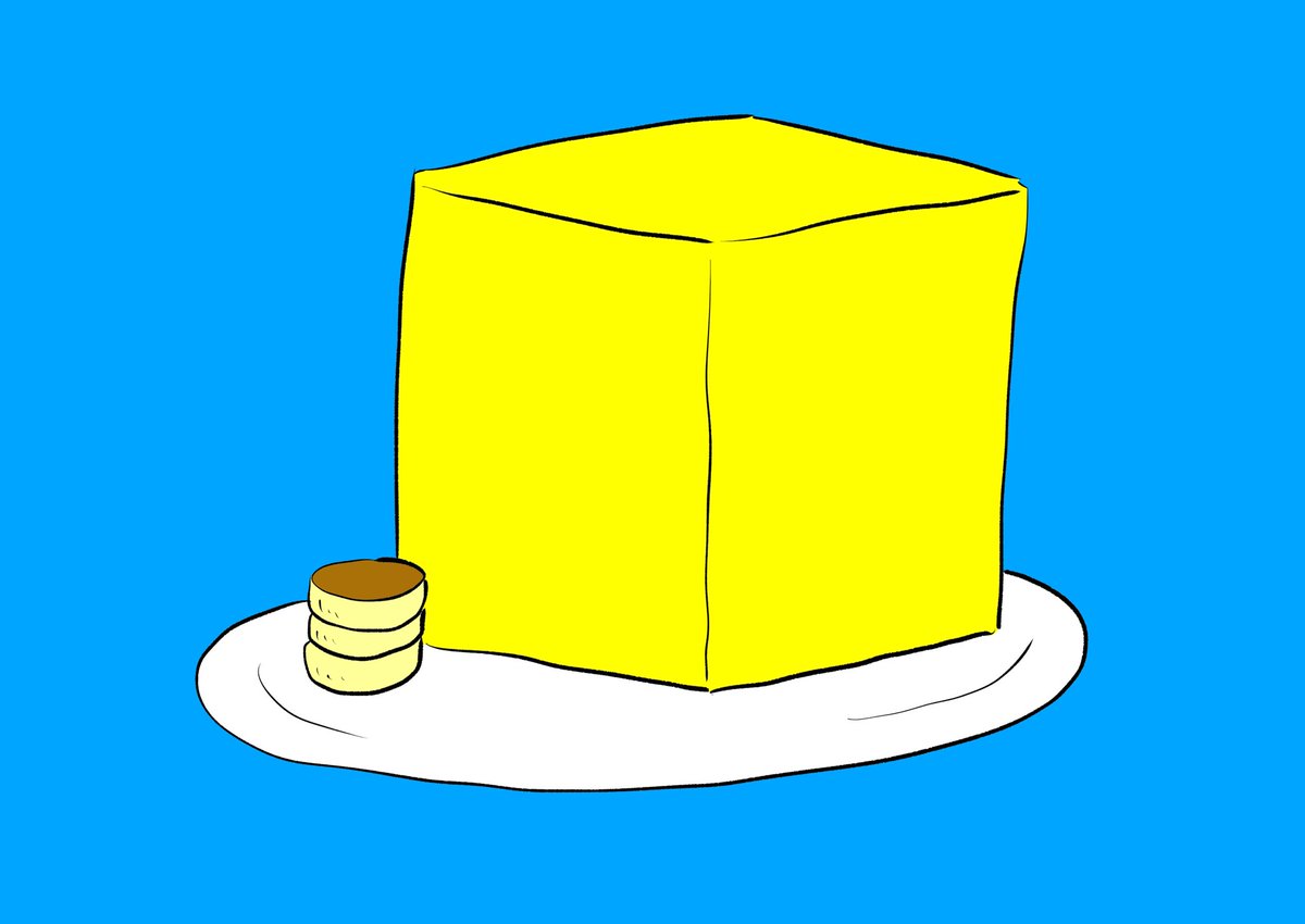 「バター多め
#おほまんが 」|おほしんたろうのイラスト