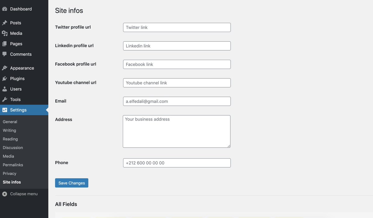 samedfdl's tweet photo. #wp_plugin #nile_infos This plugin helps to set your social network links in wordpress admin under settings->Site infos @alecaddd (Thanks for your series)
github : https://t.co/llmFswrCF5 https://t.co/vXBxLiChJ8