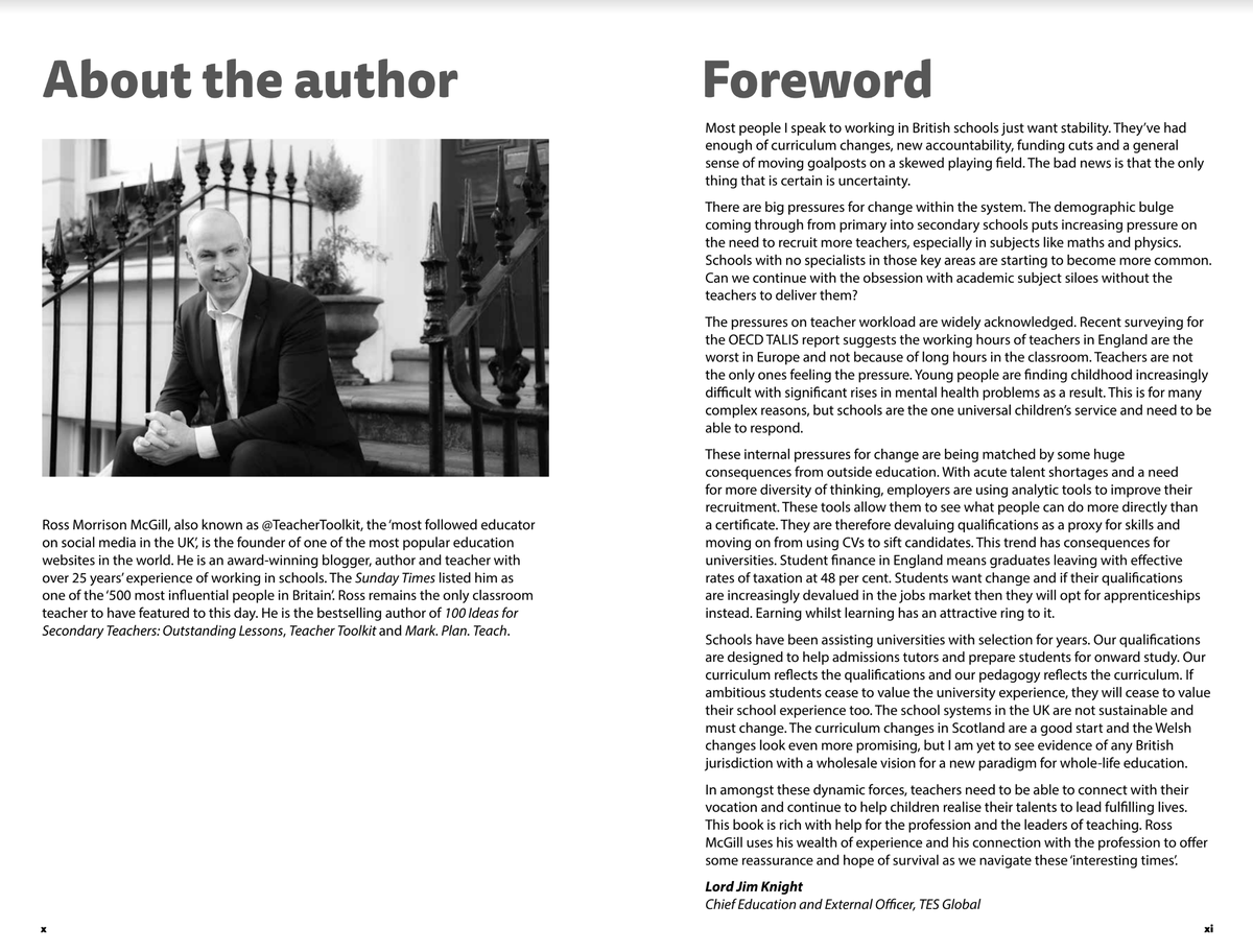 Schools have been assisting universities with selection for years. Our qualifications are designed to help admissions tutors and prepare students for onward study. Our curriculum reflects the qualifications and our pedagogy reflects the curriculum. https://www.teachertoolkit.co.uk/books/ 