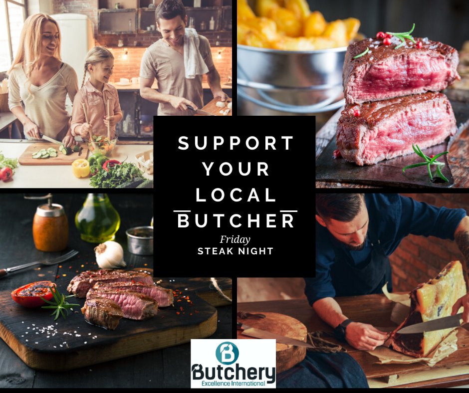 Support your local this weekend. Tonight is Steak night, ask your butcher for your favourite cut of meat; try a ribeye, sirloin, fillet or T Bone. Serve with homemade chips, mushrooms, mushy peas, peppered sauce and tobacco onions yum yum !
#staysafe #supportyourlocalbutcher