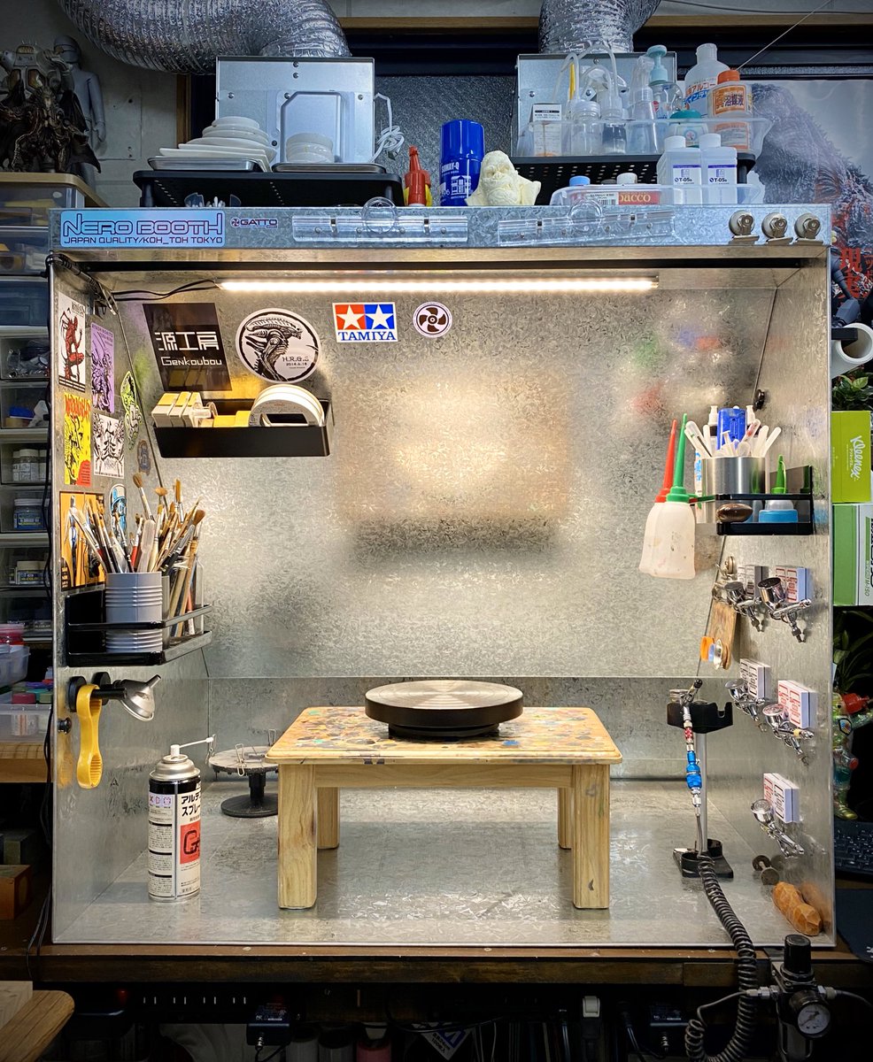 ネロブースを導入。工房スペースに合わせたカスタムタイプです