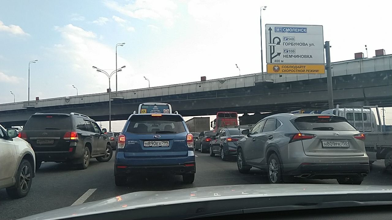 пробки в москве на мкаде