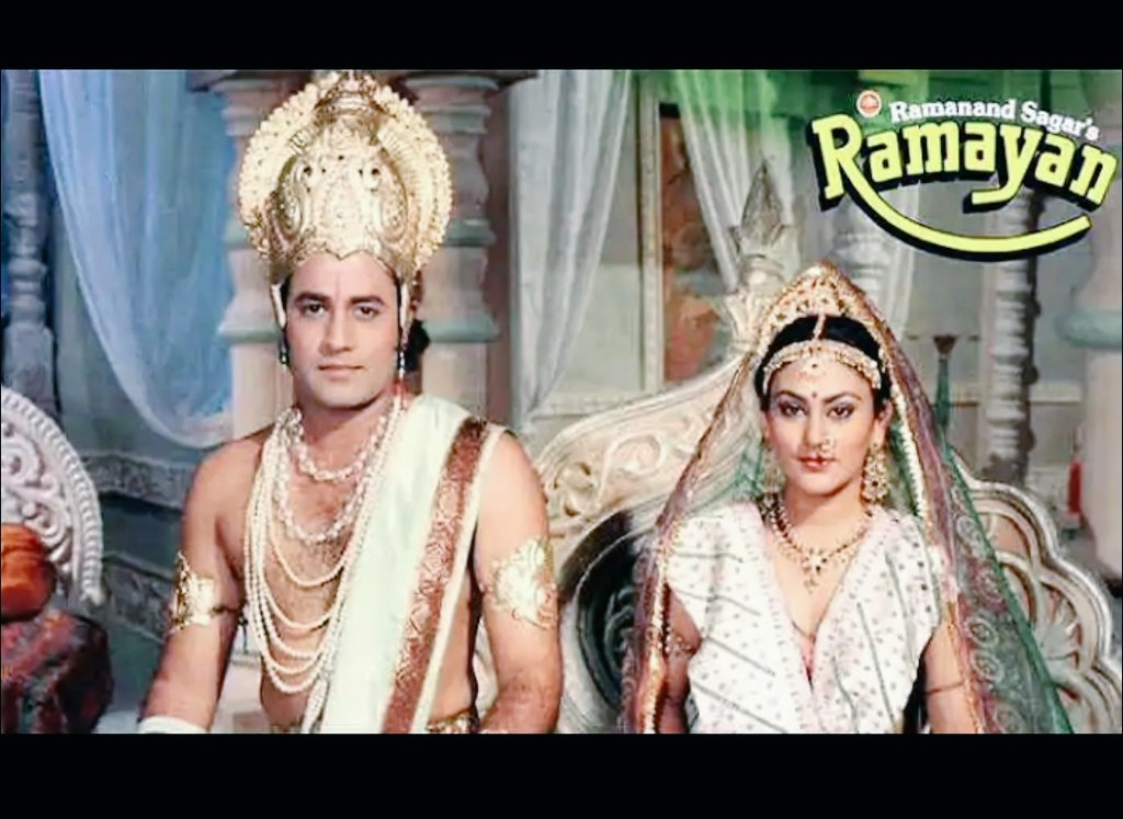 harsh_mee's tweet photo. #Ramayan, which is being telecast on #Doordarshan, has recorded highest-ever TRP since 2015 when BARC was set up to measure the ratings of the #TVShows in India.

#Ramayan_TheGloryOfIndia
#Quarantine
#OldGoodDaysAreBack https://t.co/IKQyTKa8MP