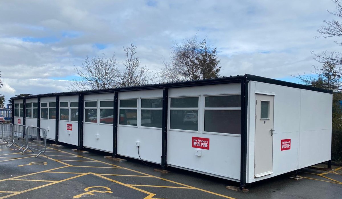 We are so proud to support the NHS <a href="/KettGeneral/">Kettering General Hospital</a>  It was a pleasure to provide these site cabins which our clever Kettering Workshops team specially adapted for use by hospital staff. We’re looking to do similar where we can! #NHSheroes