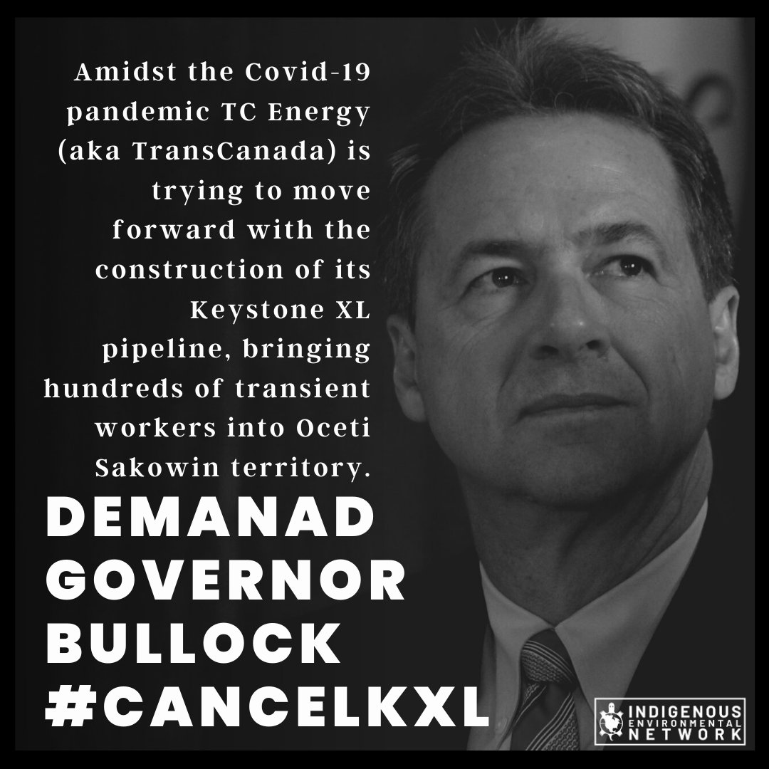 Hey Montana Governor Bullock put people over pipelines! It's time to #CancelKXL  @GovBullock