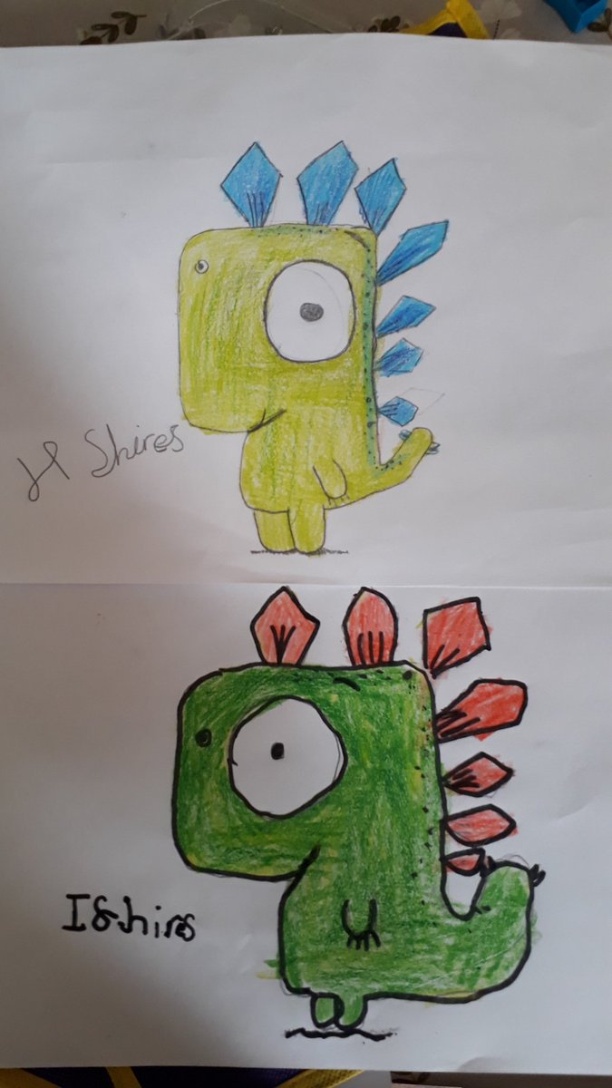 lisabarracloug2's tweet photo. #DrawWithRob We had fun doing these https://t.co/KvmSMQuiQB