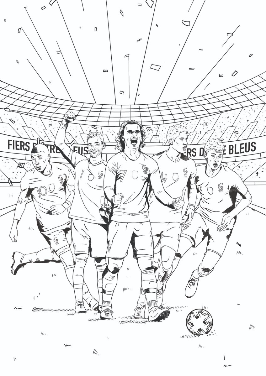 Coloriage Coupe Du Monde 2018 France Equipe de France on X: "Divertissez les enfants de votre entourage avec les Bleus en téléchargeant et imprimant des exercices scolaires et des coloriages ! Tous les jeux sont à retrouver