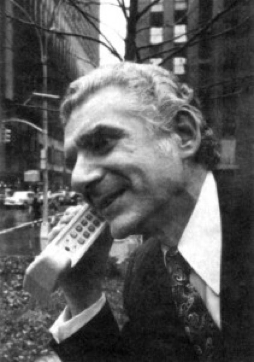 Evan Kirstel #B2B #TechFluencer (@evankirstel) on Twitter photo #FlashbackFriday The First Cell Phone Call April 3, 1973
<a href="/MartyMobile/">Martin Cooper</a> the “father of the cellular phone”, makes the first cell phone call on a #NewYorkCity street.… bit.ly/344W9se #nyc NYDLA.ORG #mobile #Smartphones #wireless #telecom #FridayMotivation #FlashbackFriday The First Cell Phone Call April 3, 1973
<a href="/MartyMobile/">Martin Cooper</a> the “father of the cellular phone”, makes the first cell phone call on a #NewYorkCity street.… bit.ly/344W9se #nyc NYDLA.ORG #mobile #Smartphones #wireless #telecom #FridayMotivation