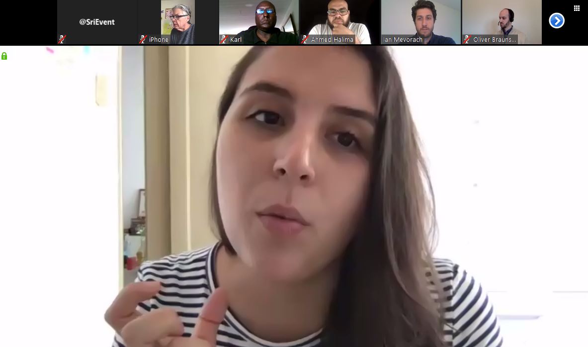 SriEvent's tweet image. #SriAgenda underway 🔘 

#OiConferenceESG has been splitted into a number of Breakout rooms (this is one) 

#ClimateGrief #Solastalgia #ecodespair #ecodepression.. the right words to express #ClimateAnxiety are being sought by the participants (from around the world 🌏 )