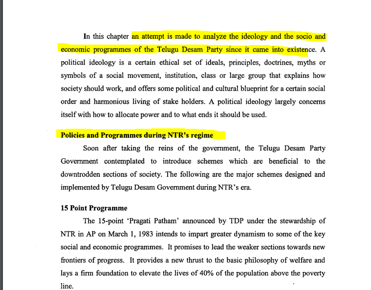 TDP-(1983-1989)-Policies and Programmes (during NTR’s regime)టీడీపీ-(1983-1989)-పరిపాలనా విధానాలు కార్యక్రమాలు (ఎన్టీఆర్ హయాంలో)LINK: https://shodhganga.inflibnet.ac.in/bitstream/10603/86876/14/14_chapter%206.pdfBACK-UP https://gofile.io/?c=XEGYF7 