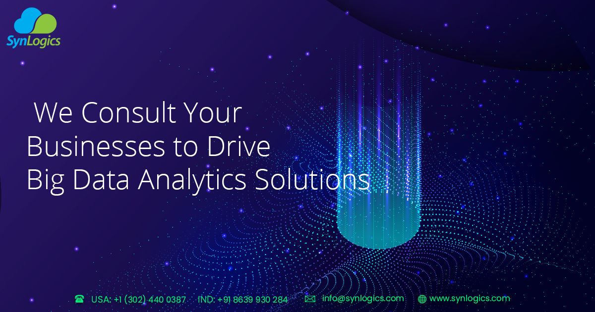 synlogics_Inc's tweet image. Our #BigDataanalyticsservices help in analyzing the voluminous information to provide you the most profound insights into undiscovered possibilities.
Contact #SynLogics
Email: info@synlogics.com
Website: buff.ly/2DKy4Kk
#DataAnalyticsServices #Bigdataservices