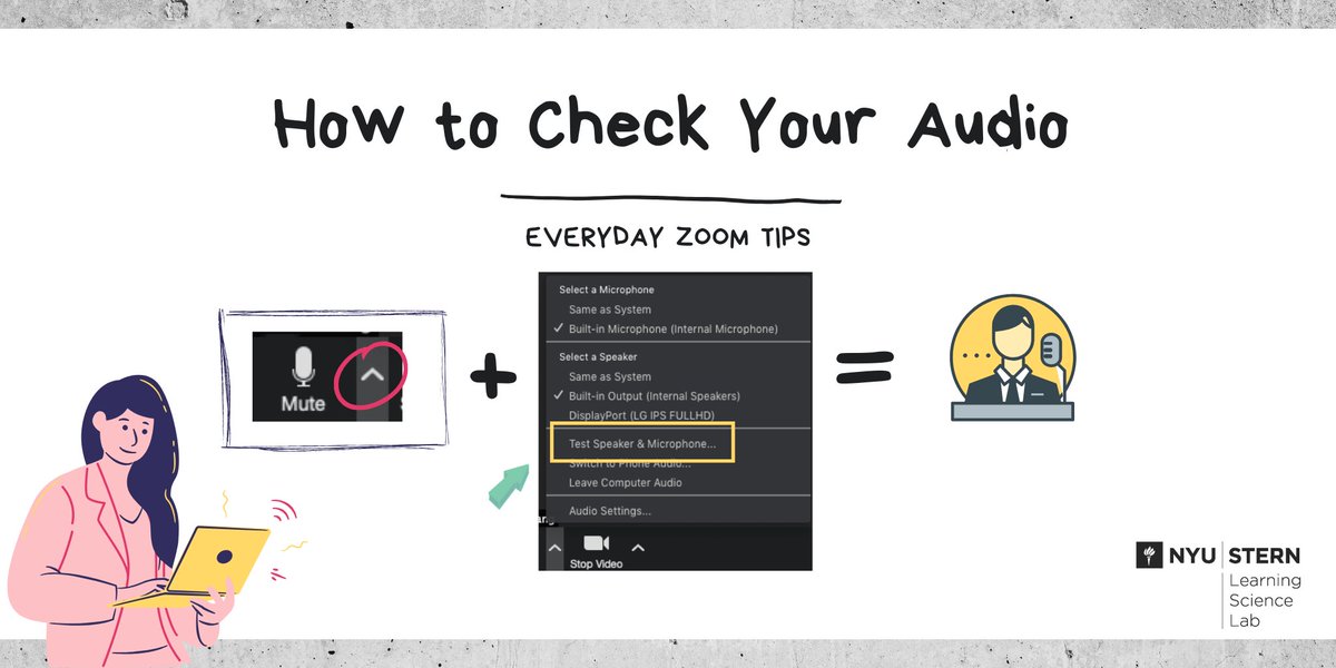 Check your audio before class starts to make sure you can hear and be heard

1: Join the meeting
2: Click" ^ " next to the microphone
3: Choose "Test Speaker &amp; Microphone"

#remoteteaching #zoomtips