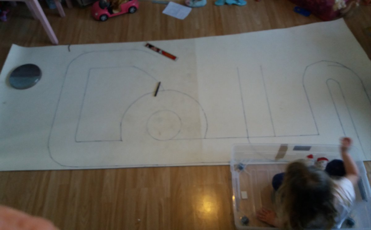 FORPcharity's tweet photo. My 6 y'o daughter who is #ActuallyAutistic and has mild #learningdifficulties loves playing with her toy cars. 

So in between shifts at work I made this road track in our garden for her using some old flooring that we had 😀 
#AutismAwareness #AutismAwarenessMonth 
#Autism https://t.co/p89a9x40wv