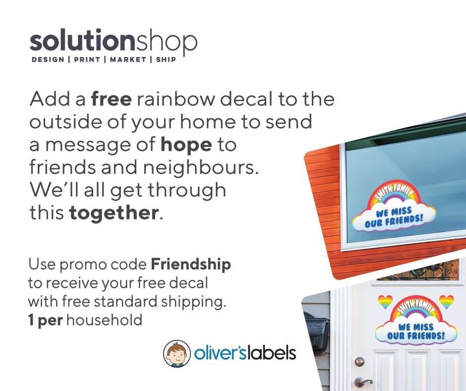#Order yours and use discount code “friendship” - this is absolutely FREE!

staplescopyandprint.oliverslabels.com

<a href="/StaplesCanada/">Staples Canada</a> <a href="/oliverslabels/">Oliver's Labels</a>
#londonontario #ldnont #StayHomeSaveLives #StayHome #StayAtHome #SocialDistance #agproud #cdnag #ontag @AgMoreThanEver <a href="/FCCagriculture/">Farm Credit Canada</a>