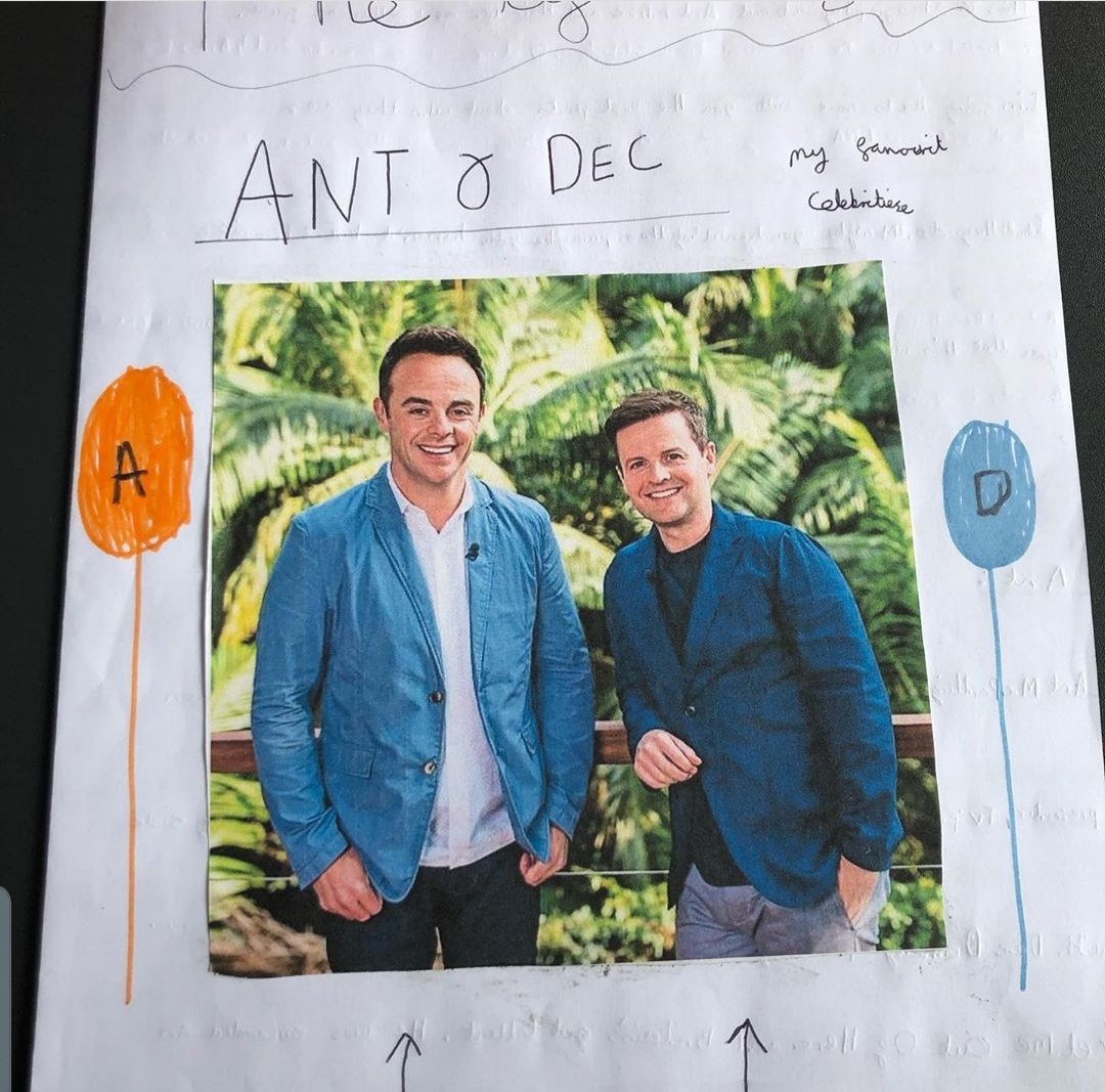 93Cornford's tweet photo. @antanddec My nephew maybe able to help. He is your biggest fan and has written all about you for his home learning. Please contact him it would make his dreams come true. #superfan #antanddec #SaturdayNightTakeaway https://t.co/6qpIVwBVm5
