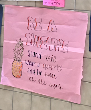tsmspals's tweet photo. Before spring break our PALs made 100 positivity posters to help boost morale on campus for that final stretch to the end of the year. We didn't know that the rest of our year would go quite like this. We are missing our @TSMSKeller Family #IAmAPAL #nationalPALday @OfficialPAL https://t.co/fkmPxmvQTE