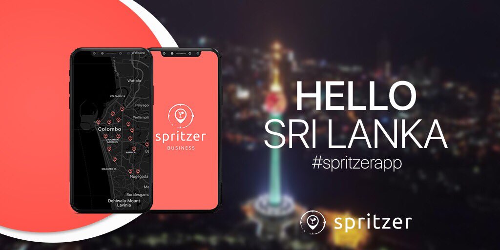 We have now expanded to Sri Lanka! instagram.com/spritzer_sl #spritzerapp #LKA